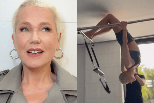 Xuxa ironiza críticas sobre figurino e compartilha rotina de exercícios