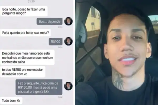Passageira oferece R$ 150 a motorista para ouvir desabafo, mas ele prefere pizza