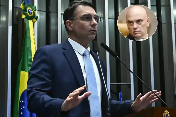 Flávio Bolsonaro exige que Cármen Lúcia vote pela abertura de investigação contra Moraes