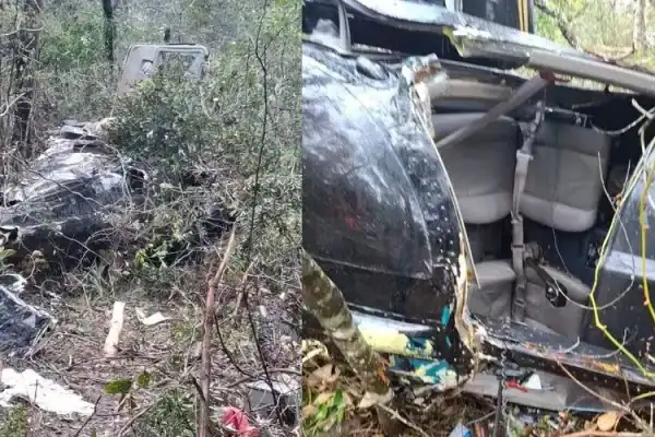 Bombeiros revelam detalhes da operação após encontrar helicóptero com Rick na Serra catarinense
