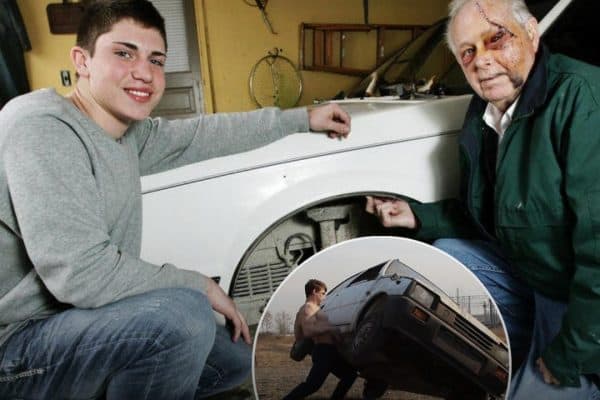 Adolescente de 15 anos levanta carro de mais de uma tonelada para salvar avô de 74 anos