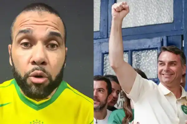 Daniel Alves manifesta apoio a Flávio Bolsonaro após suposta orientação religiosa